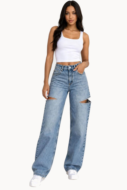 The Marlowe Side-Cut Jean — front