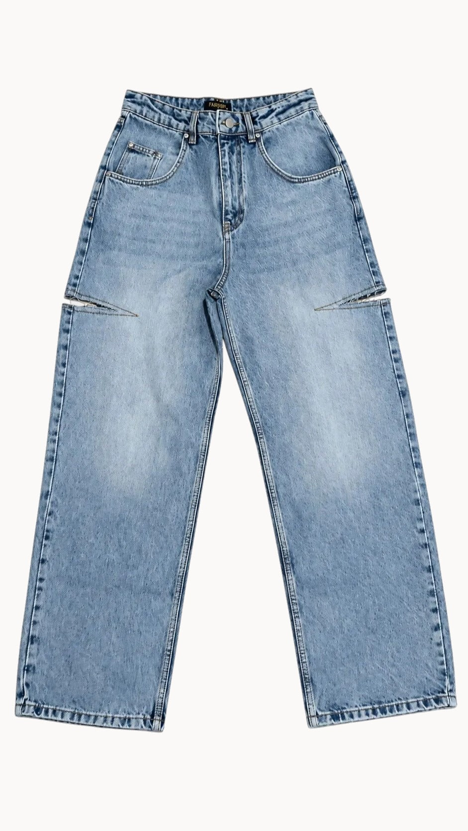 The Marlowe Side-Cut Jean — flat