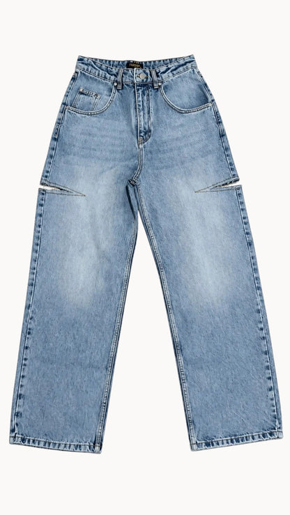 The Marlowe Side-Cut Jean — flat