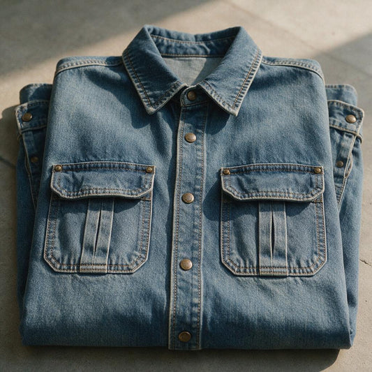 The Utility Denim Jacket, detail